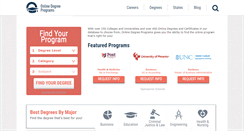 Desktop Screenshot of onlinedegreeprograms.com